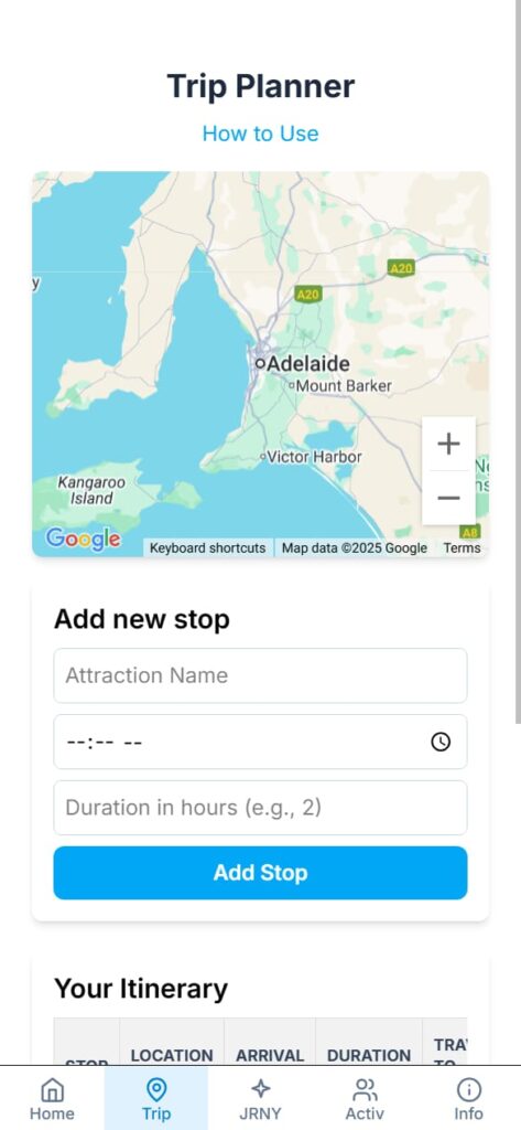trip planner