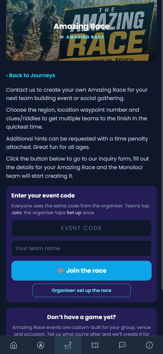 amazing race custom build for your group or corporate team building 