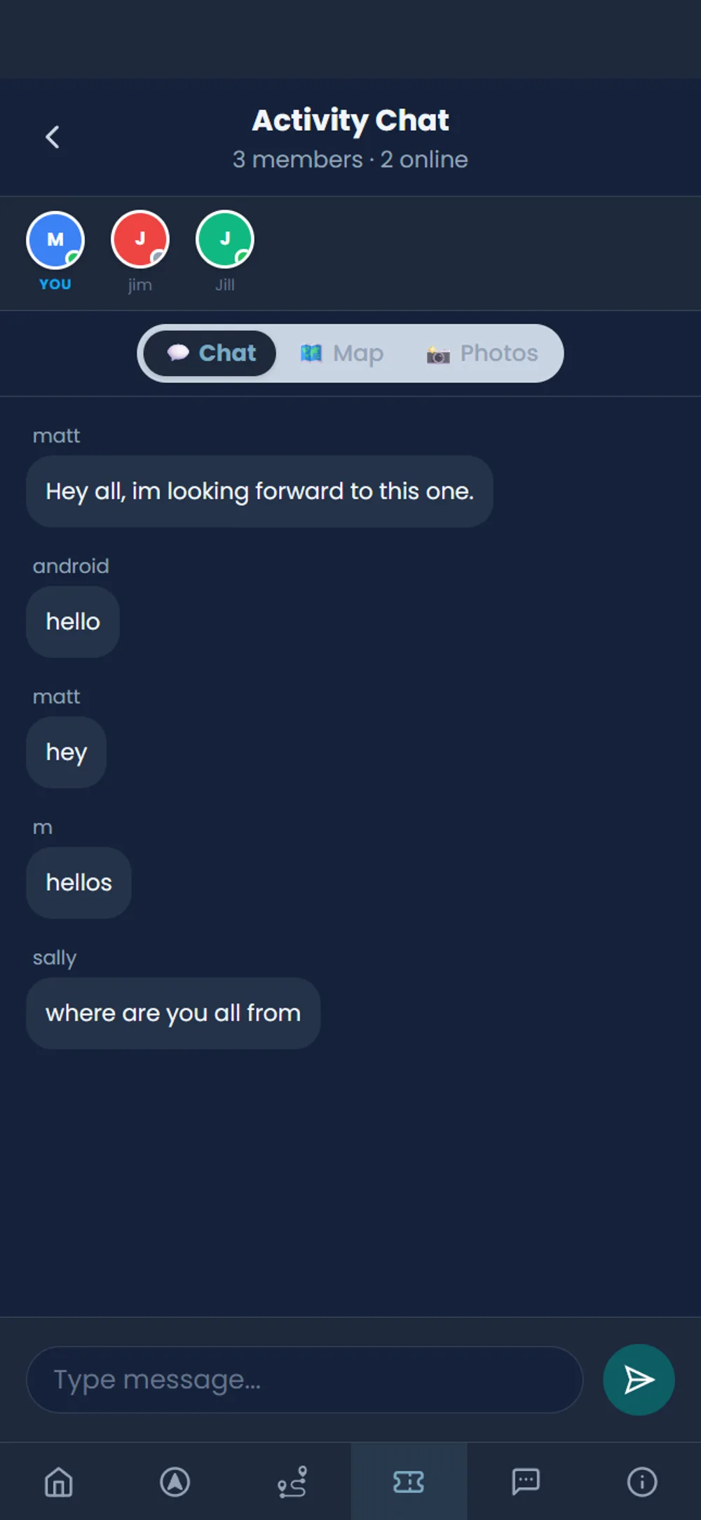 monoloci tour group chat